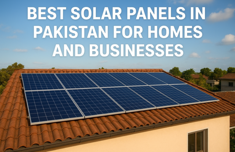 Best Solar Panels in Pakistan for Homes and Businesses (2025)