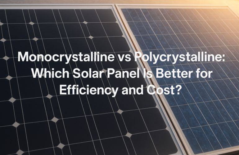 Monocrystalline vs Polycrystalline: Which Solar Panel Is Better for Efficiency and Cost?